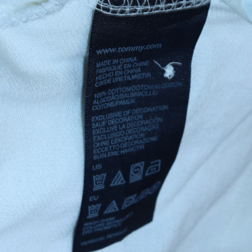 Tommy Hilfiger Men's White Slim Fit Polo Shirt XS Cotton Classic