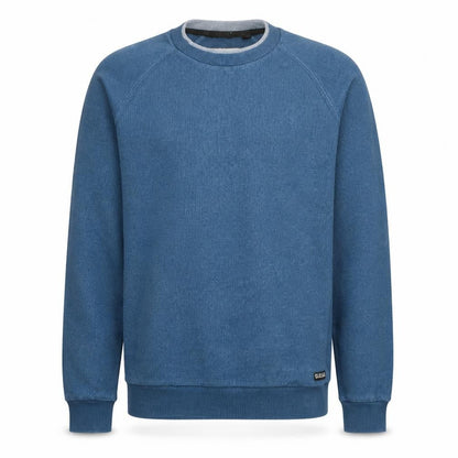 Diesel Men’s Blue Cotton Crew Neck Pullover Jumper Size M