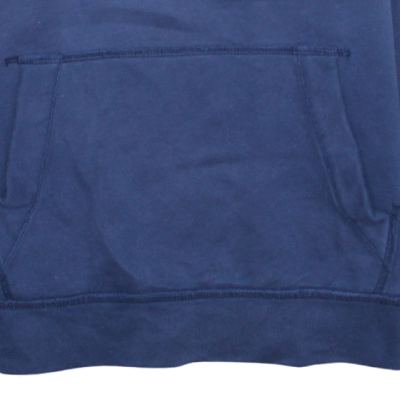Hollister Men's Blue Pullover Hoodie L Logo Classic Casual