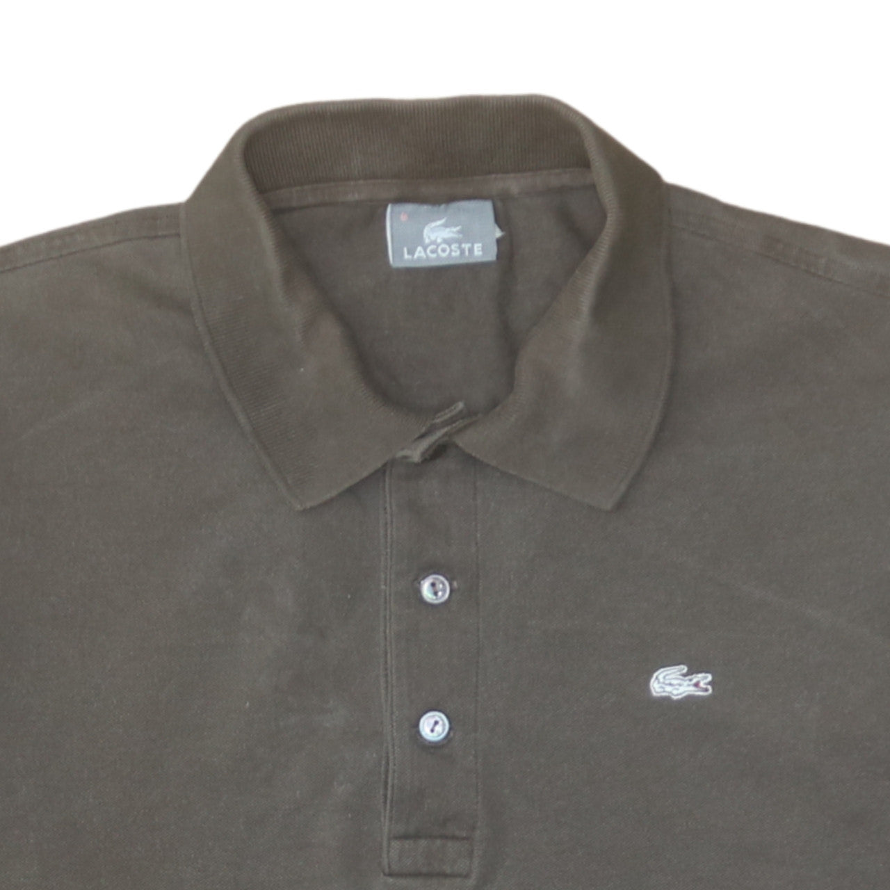 Lacoste Men's Brown Cotton Short Sleeve Polo Shirt Size L
