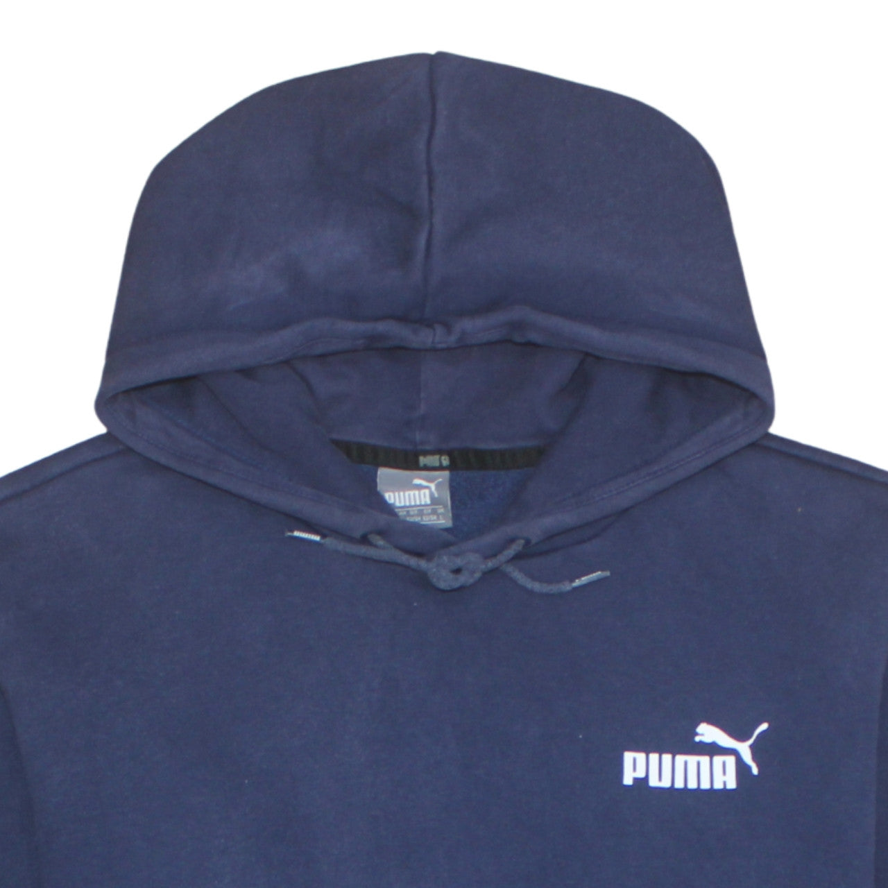 Puma Men's Blue Pullover Hoodie Size L Fleece Sportswear