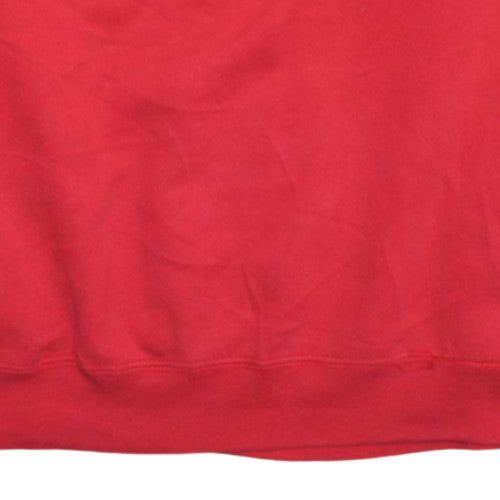 Hanes Men Red Floral Retro Christmas Pullover Sweatshirt L