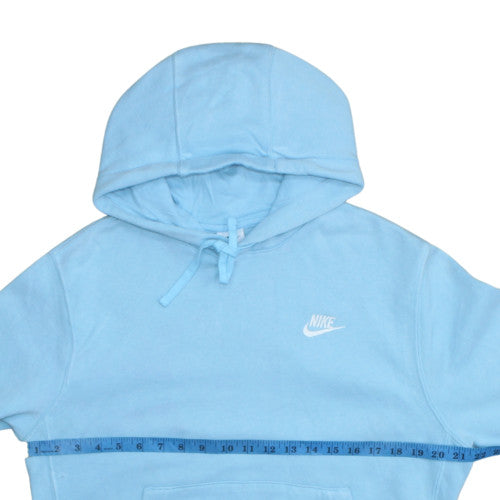 Nike Women’s Blue Pullover Hoodie Small Fleece Lined Casual Sweatshirt