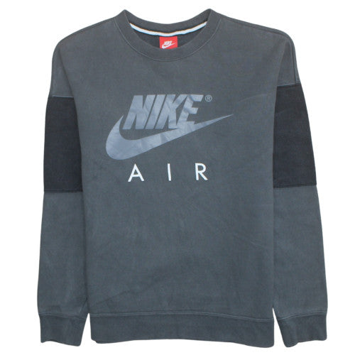 Nike Men’s Grey Air Logo Pullover Sweatshirt Size M