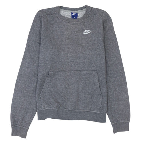 Nike Men's Grey Small Crew Neck Pullover Sweatshirt