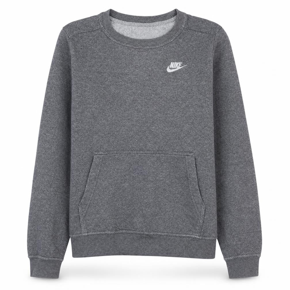 Nike Men's Grey Small Crew Neck Pullover Sweatshirt