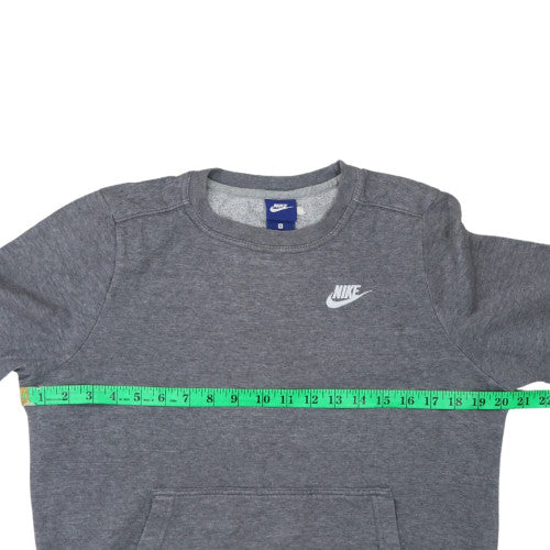 Nike Men's Grey Small Crew Neck Pullover Sweatshirt