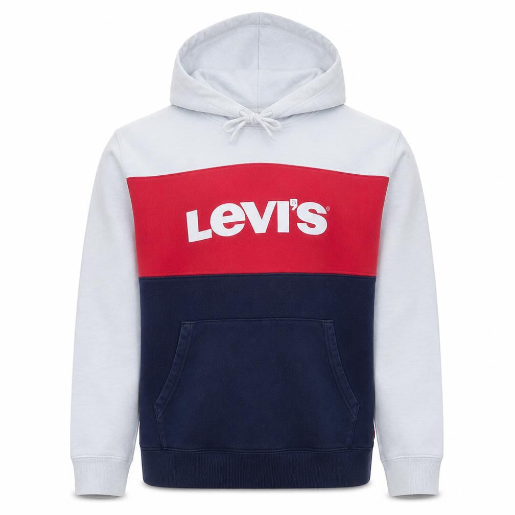 Levi's Men's Multicoloured Pullover Hoodie M Logo Fleece Sweatshirt