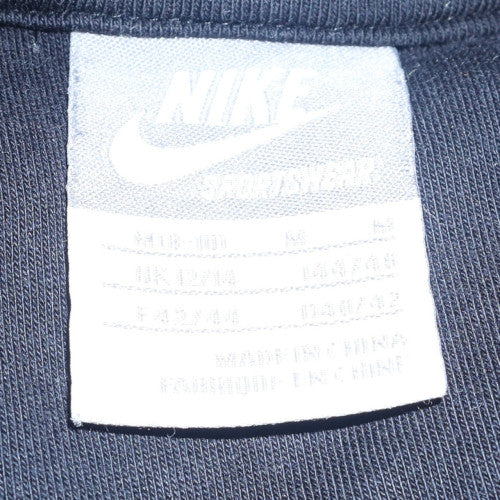 Nike Womens Black Sportswear Pullover Hoodie Size 12/14 Cotton Blend