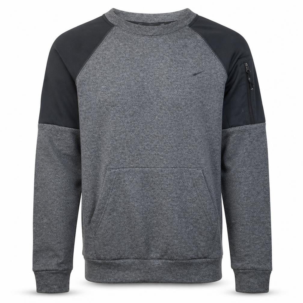 Nike Men’s Grey Crew Neck Pullover Sweatshirt S Regular Fleece