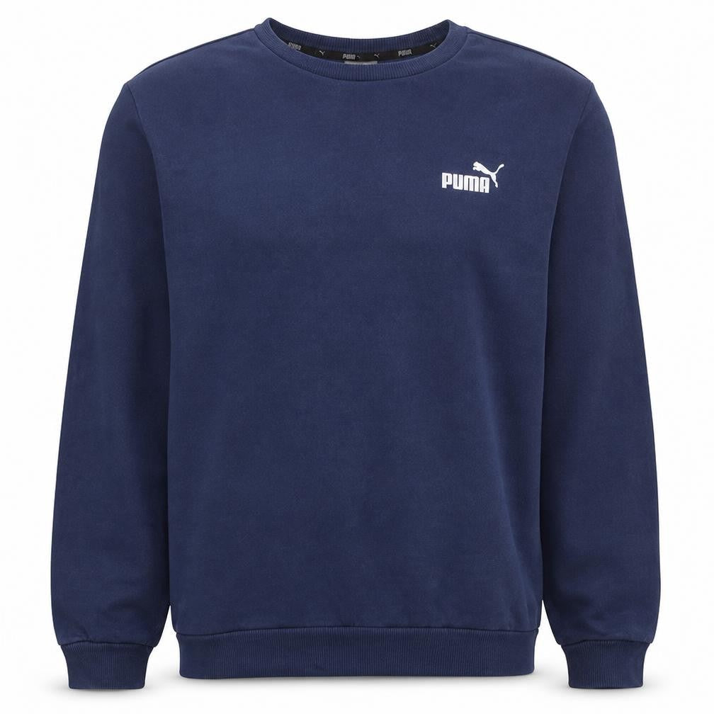 Puma Mens Blue XL Pullover Crew Neck Fleece Sweatshirt
