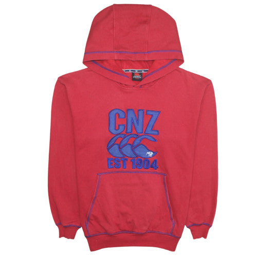 Canterbury of New Zealand Men's Red S Pullover Hoodie CNZ Logo