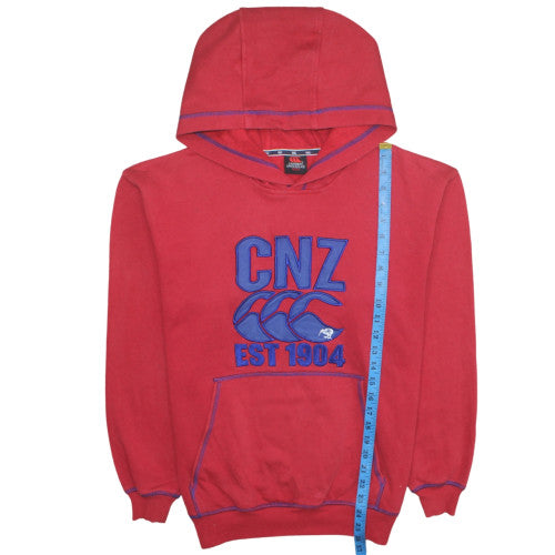 Canterbury of New Zealand Men's Red S Pullover Hoodie CNZ Logo