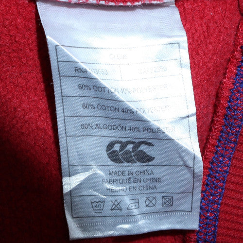 Canterbury of New Zealand Men's Red S Pullover Hoodie CNZ Logo