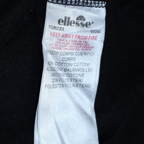 Ellesse Womens Black UK 12 Pullover Hoodie With Logo Front