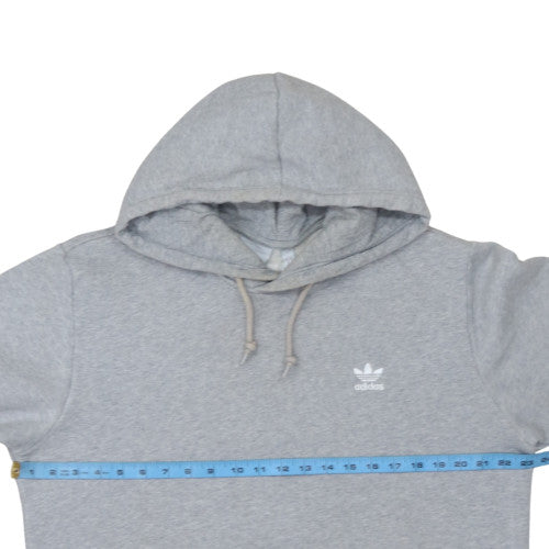 Adidas Men's Grey Pullover Hoodie L Regular Fit Fleece