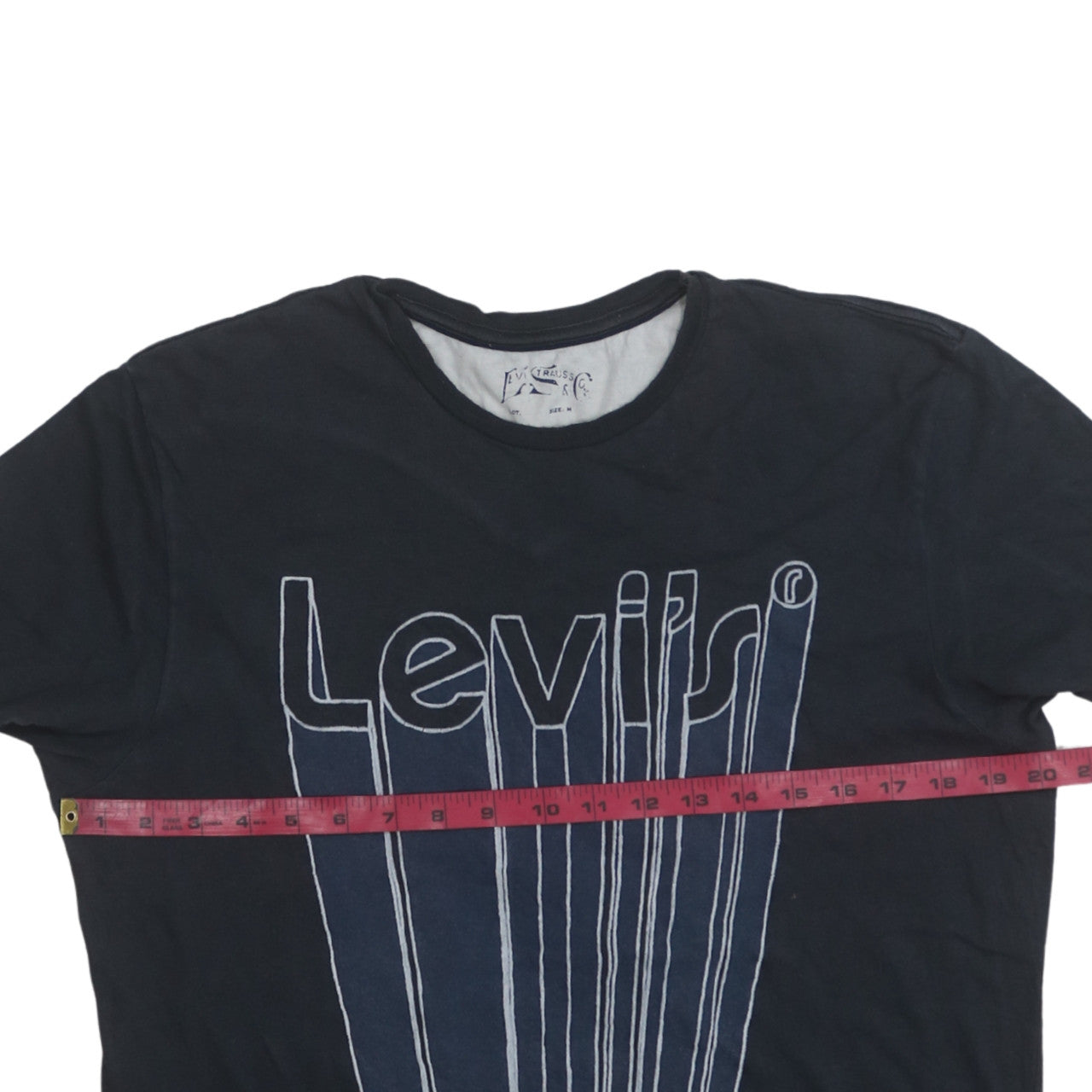 Levi's Men's Black Graphic Logo T-Shirt Size M Crew Neck