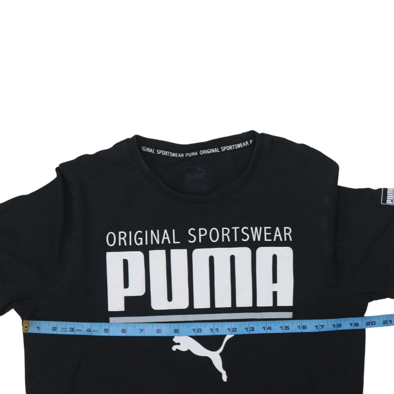 Puma Men's Black Original Sportswear Graphic T-Shirt Size M