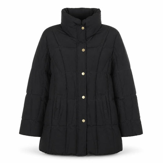 Basler Women’s Black Long Puffer Coat Size 12 Polyester Winter