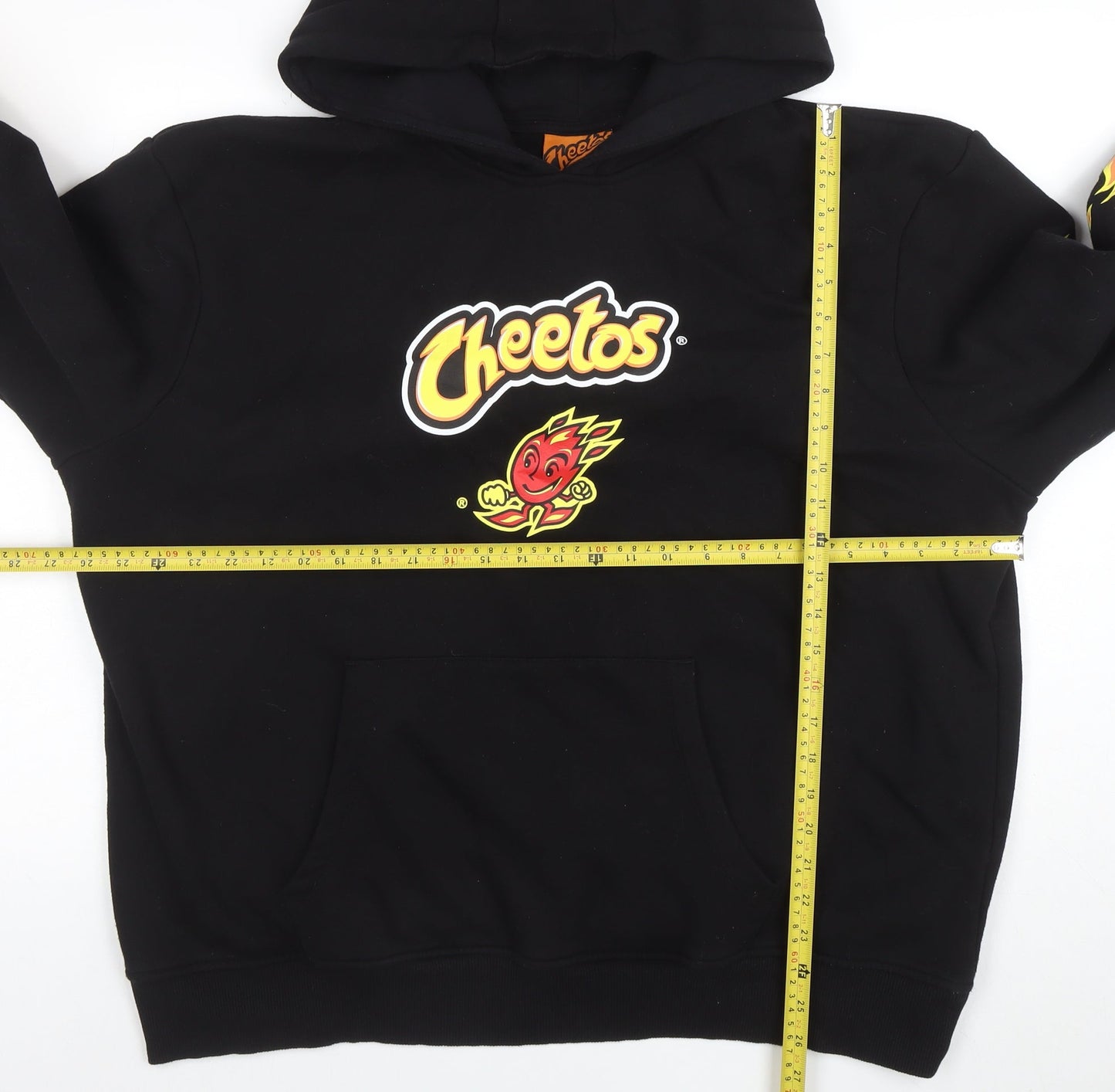 Cheetos Men's Black 3XL Pullover Hoodie Graphic Fleece Sweatshirt
