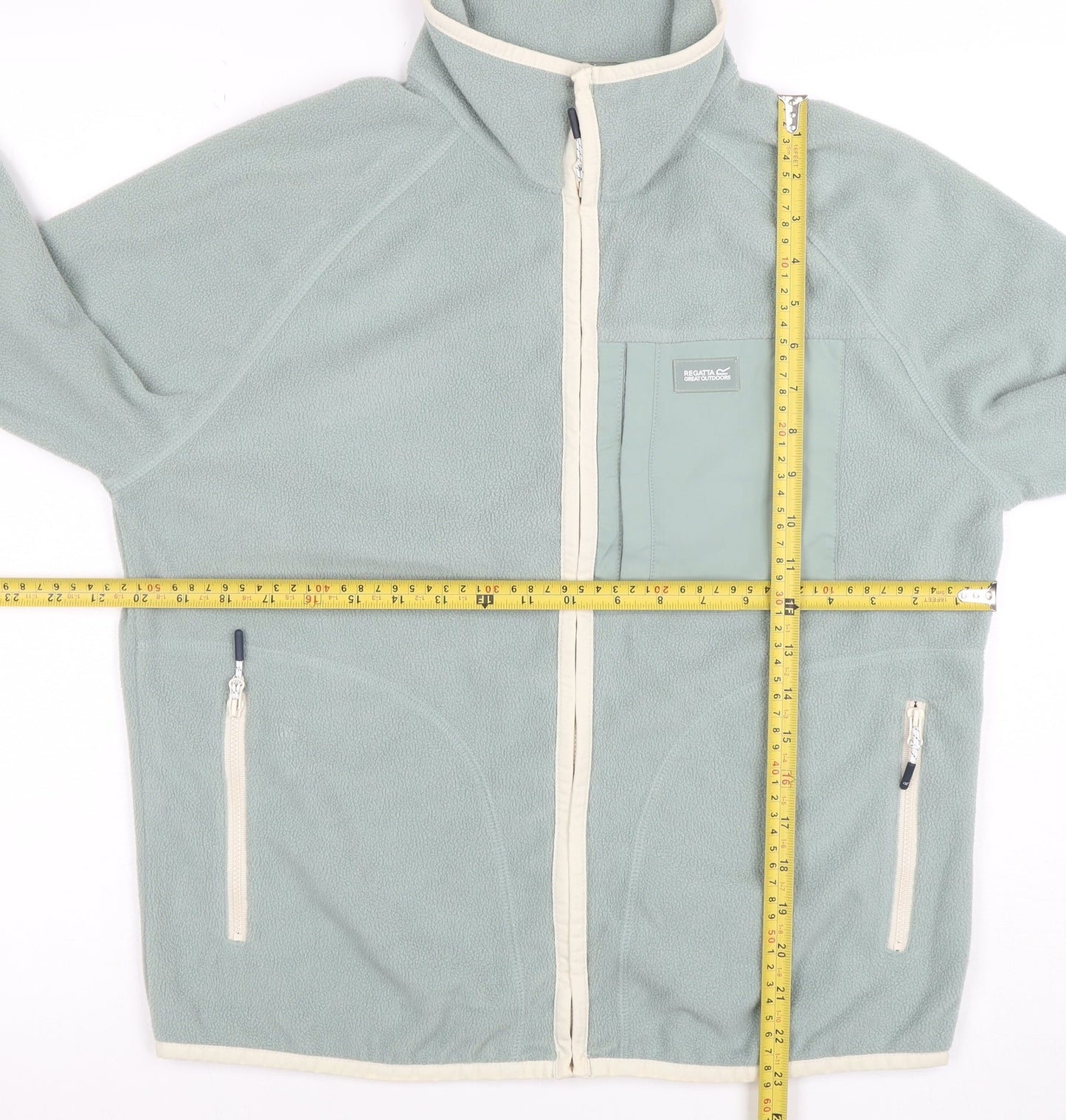Regatta Great Outdoors Women Blue Full Zip Fleece Jacket UK 10