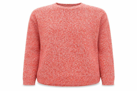 FatFace Women's Red Knit Crew Neck Long Sleeve Jumper Size 8