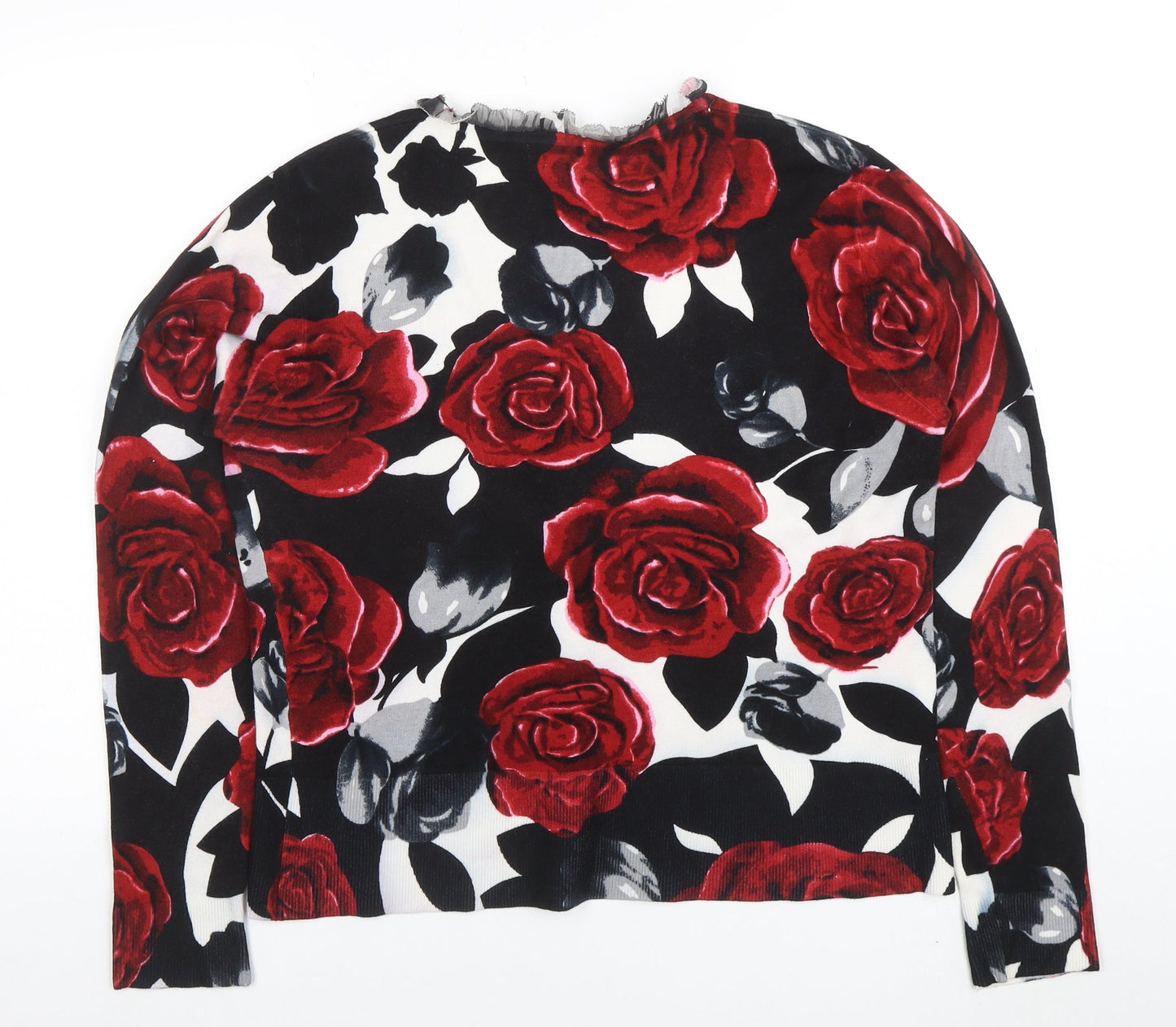 Roman Women’s Multicoloured Floral V-Neck Cardigan Size 20