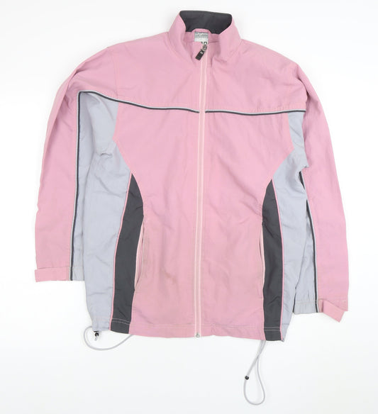 Ice Peak Women’s Pink Windbreaker Jacket Size 32 Full Zip Casual Outdoor