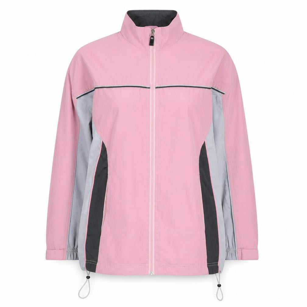 Ice Peak Women’s Pink Windbreaker Jacket Size 32 Full Zip Casual Outdoor