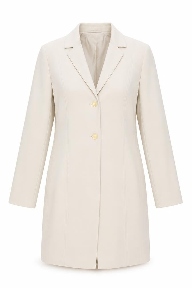 Planet Women's Beige Size 14 Single Breasted Polyester Blazer