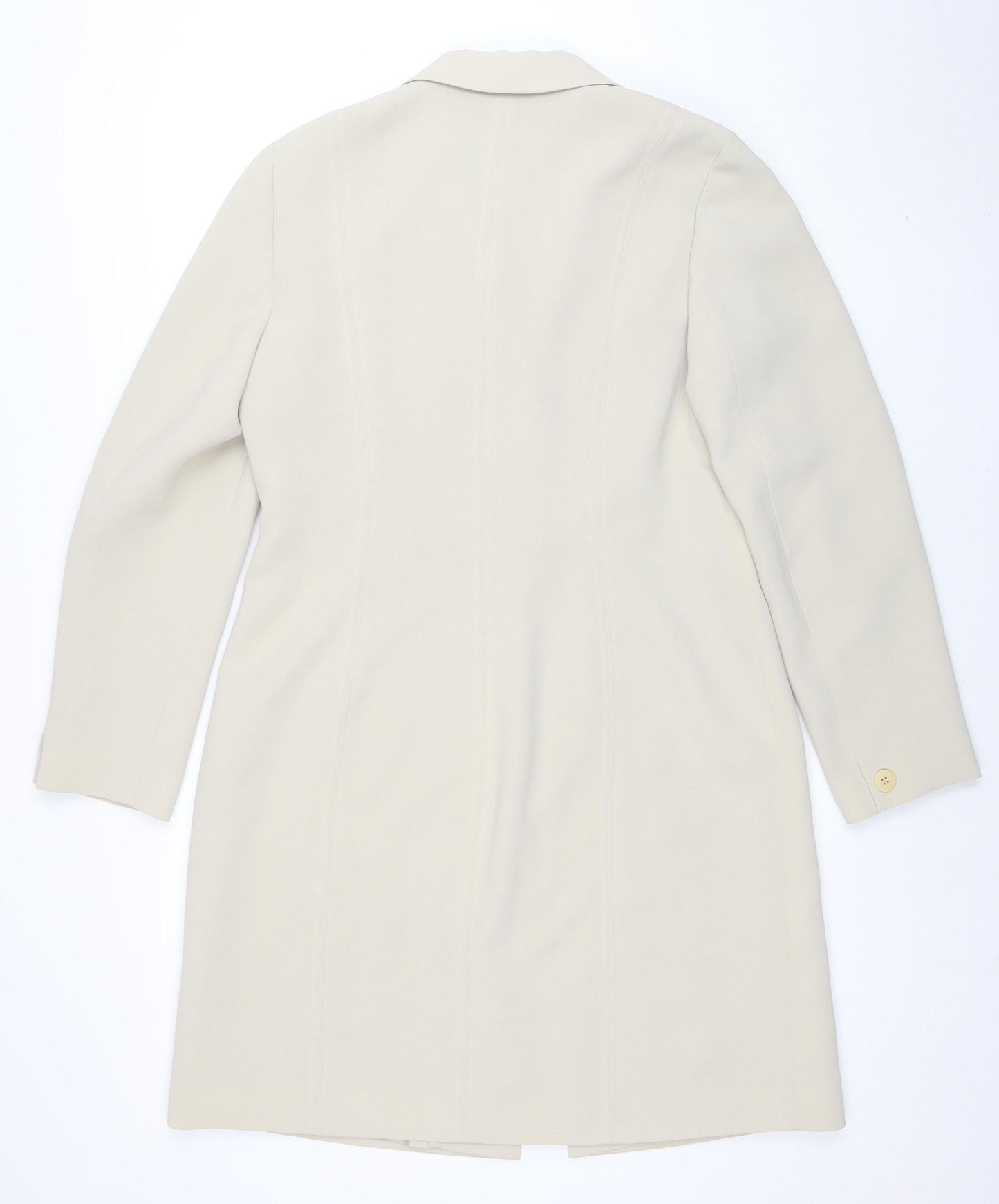 Planet Women's Beige Size 14 Single Breasted Polyester Blazer