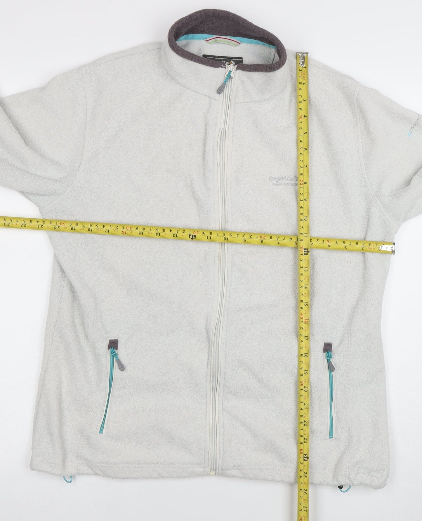 Regatta Womens Grey Fleece Full Zip Jacket Size 16