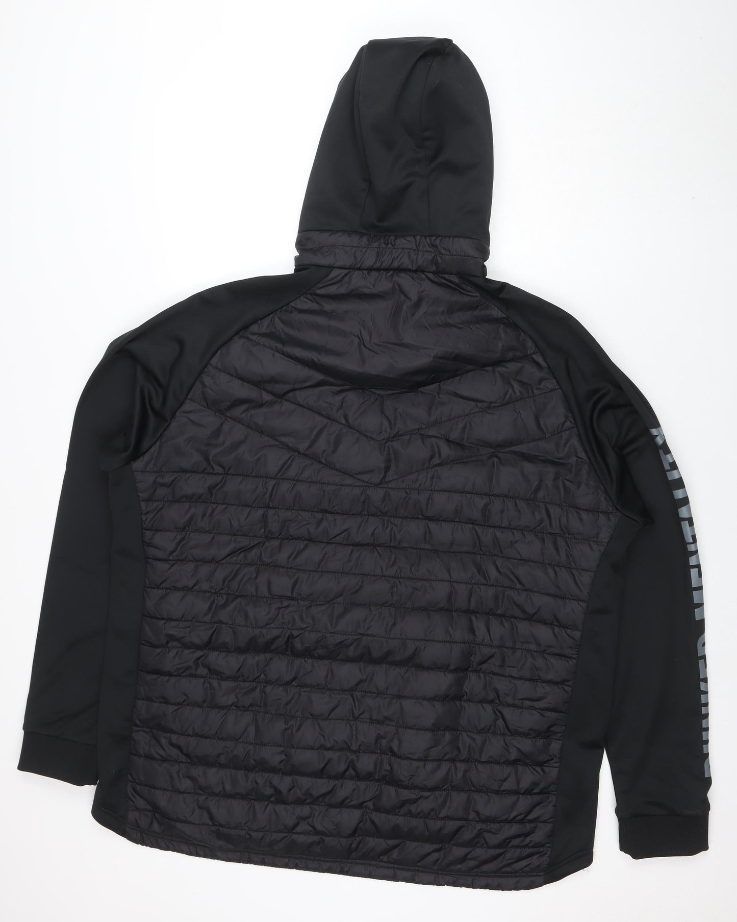 Bunker Mentality Men's Black 3XL Hooded Puffer Jacket