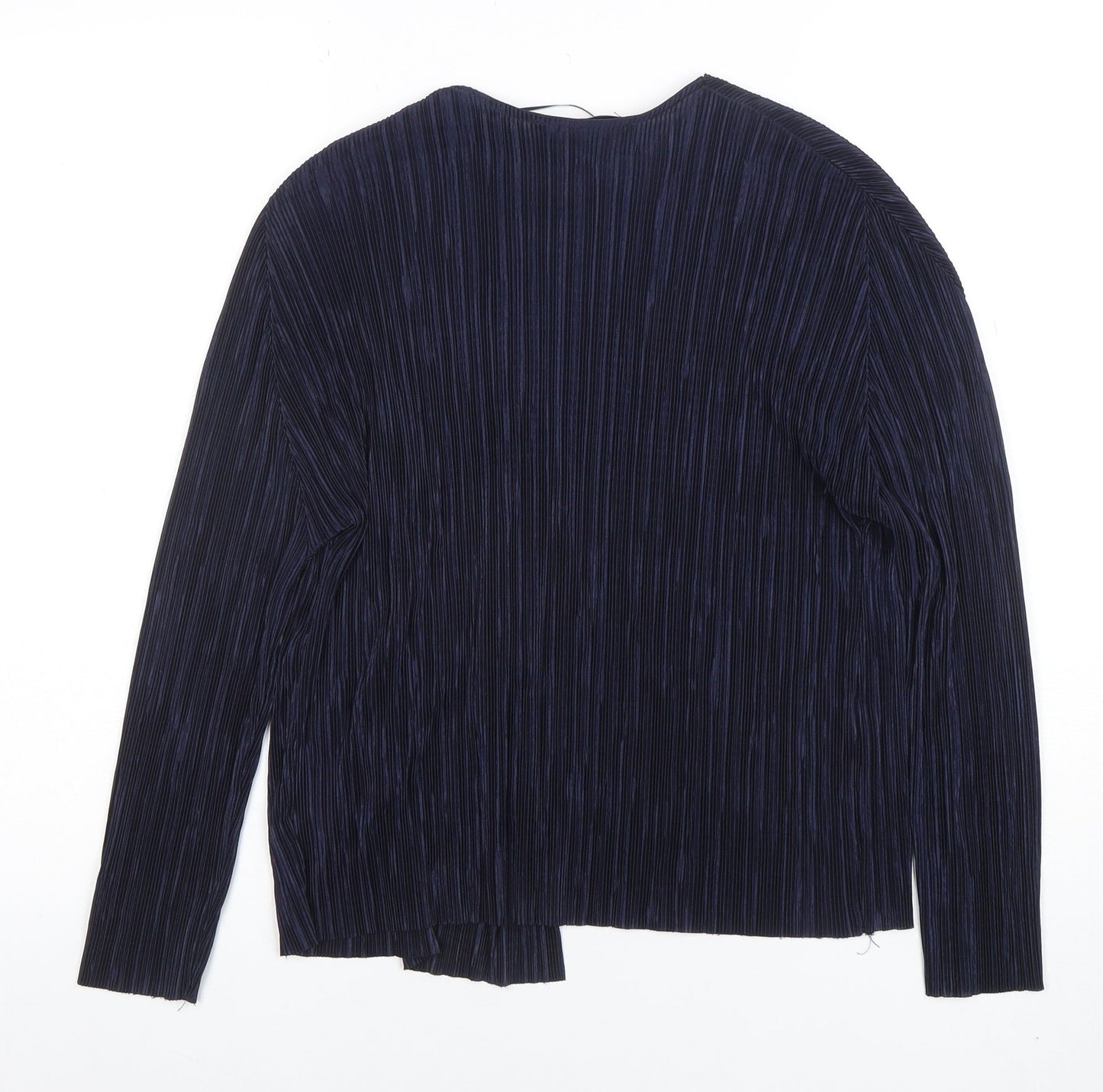 Dansez In A Dress Women’s Blue Pleated Wrap Blouse Size S