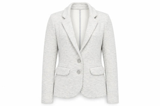 Whistles Womens Beige Cotton Blend Two-Button Blazer UK 6