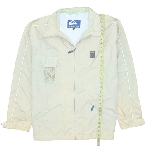 Quiksilver Mens Beige XL Lightweight Windbreaker Jacket