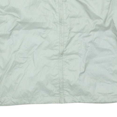 Adidas Men's Beige Windbreaker Jacket Size S Hooded Lightweight