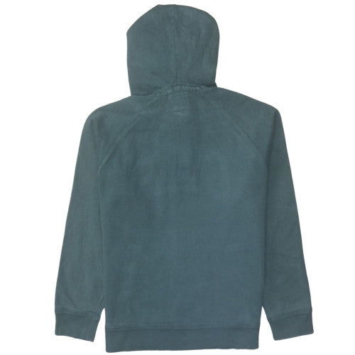 GAP Mens Green Pullover Hoodie M Fleece Lined Logo Sweatshirt