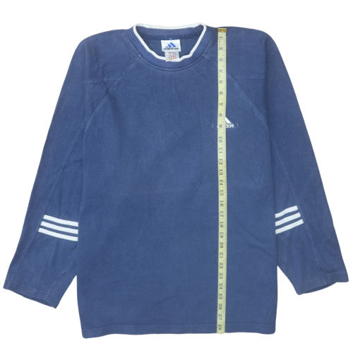 Adidas Men's Blue Crew Neck Pullover Sweatshirt Size M