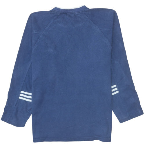 Adidas Men's Blue Crew Neck Pullover Sweatshirt Size M
