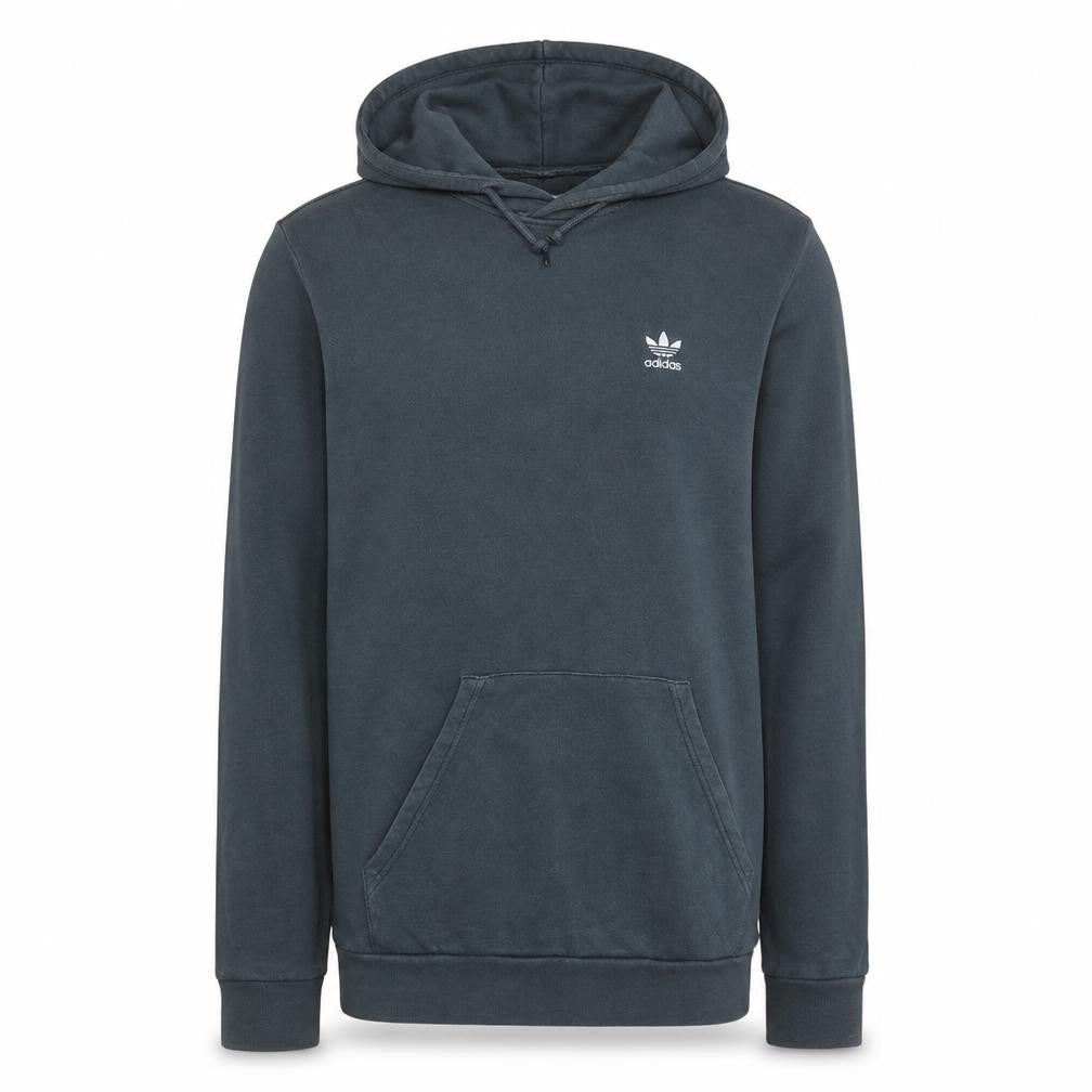 Adidas Mens Grey Pullover Hoodie Size M Regular Fit Logo Sweatshirt