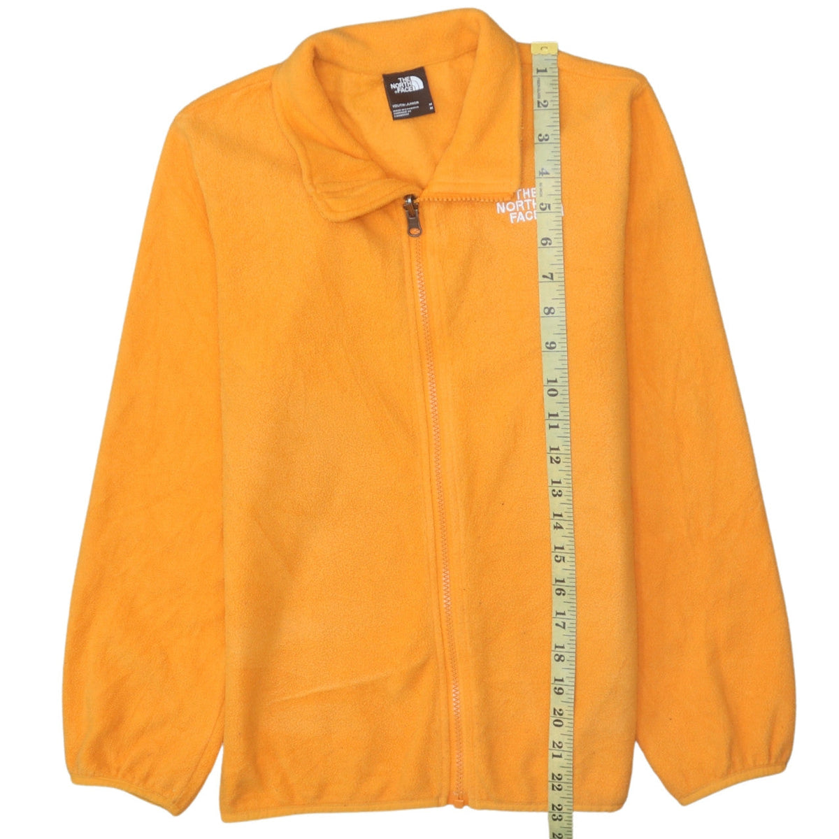The North Face Boys Orange Fleece Full Zip Jacket Size 10-11 Years