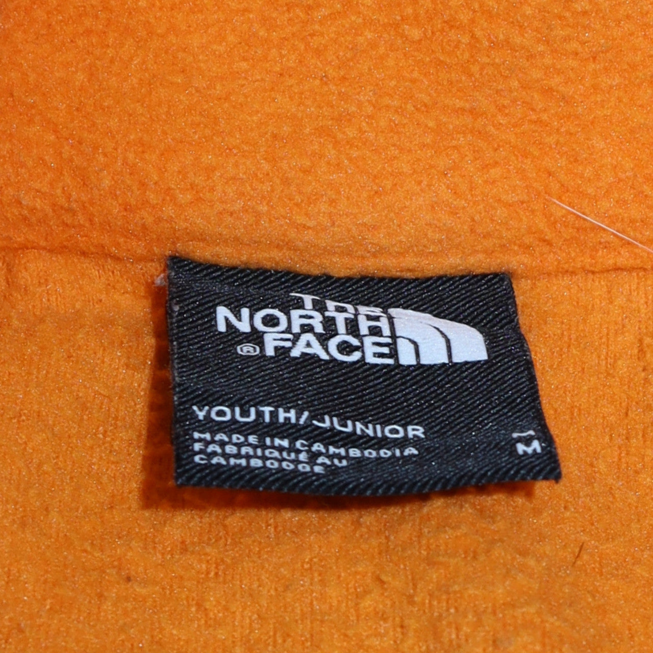 The North Face Boys Orange Fleece Full Zip Jacket Size 10-11 Years