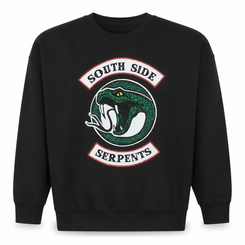 New Look Womens Black South Side Serpents Graphic Pullover Sweatshirt Size 14