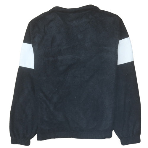 Fila Womens Black 1/4 Zip Pullover Sweatshirt Size S