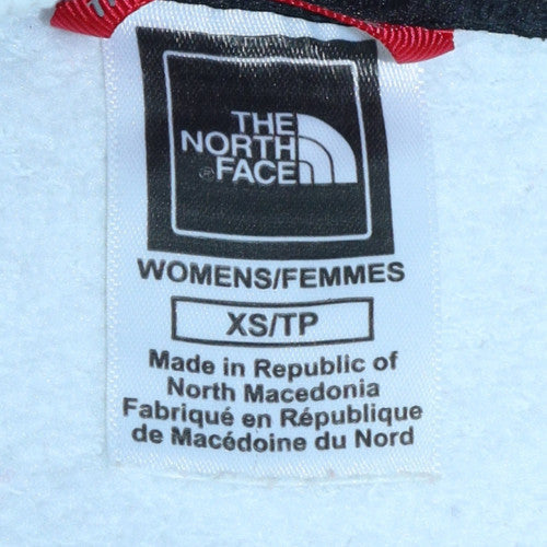 The North Face Womens White Crew Neck Sweatshirt XS Relaxed Fit