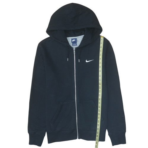 Nike Men's Black Full Zip Hoodie Large Fleece Pullover Sweatshirt