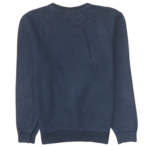 Champion Mens Navy Blue Crew Neck Cotton Sweatshirt Small Classic Logo