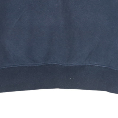 Champion Mens Navy Blue Crew Neck Cotton Sweatshirt Small Classic Logo