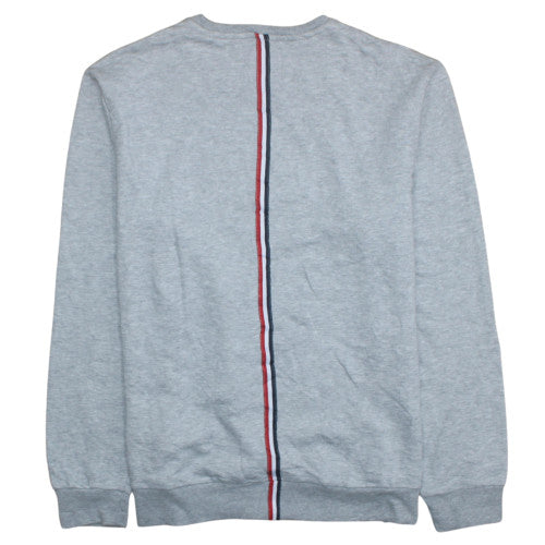 Guess Mens Grey 2XL Crew Neck Logo Pullover Sweatshirt